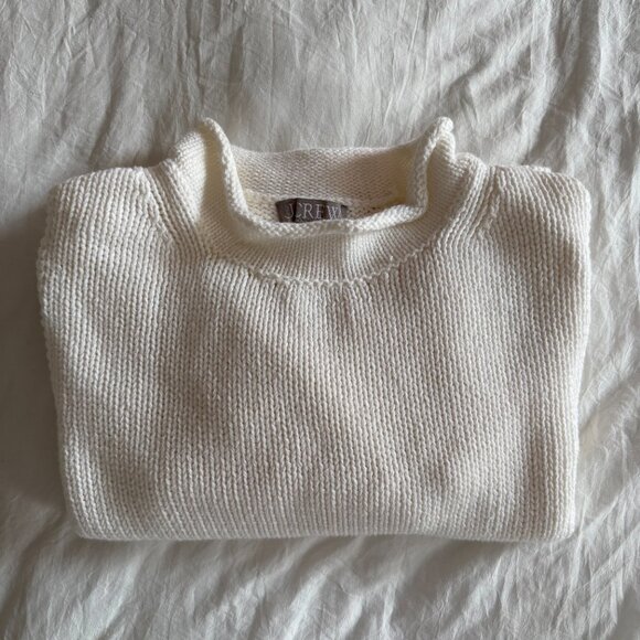 Brand new - J.CREW Roll Neck Sweater White / Small - Picture 2 of 5
